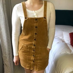 Forever 21 Corduroy Overall Dress